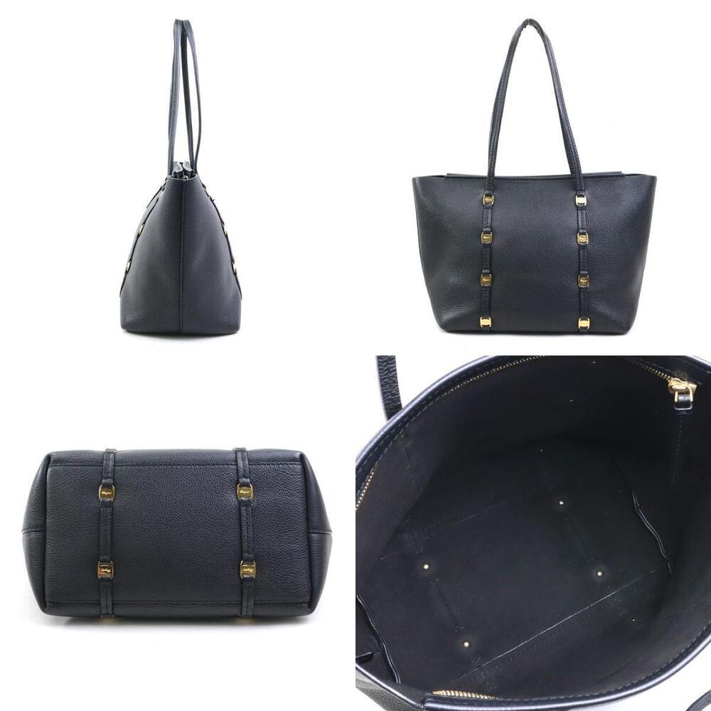 Salvatore Ferragamo Handbag Black Vara Leather Black